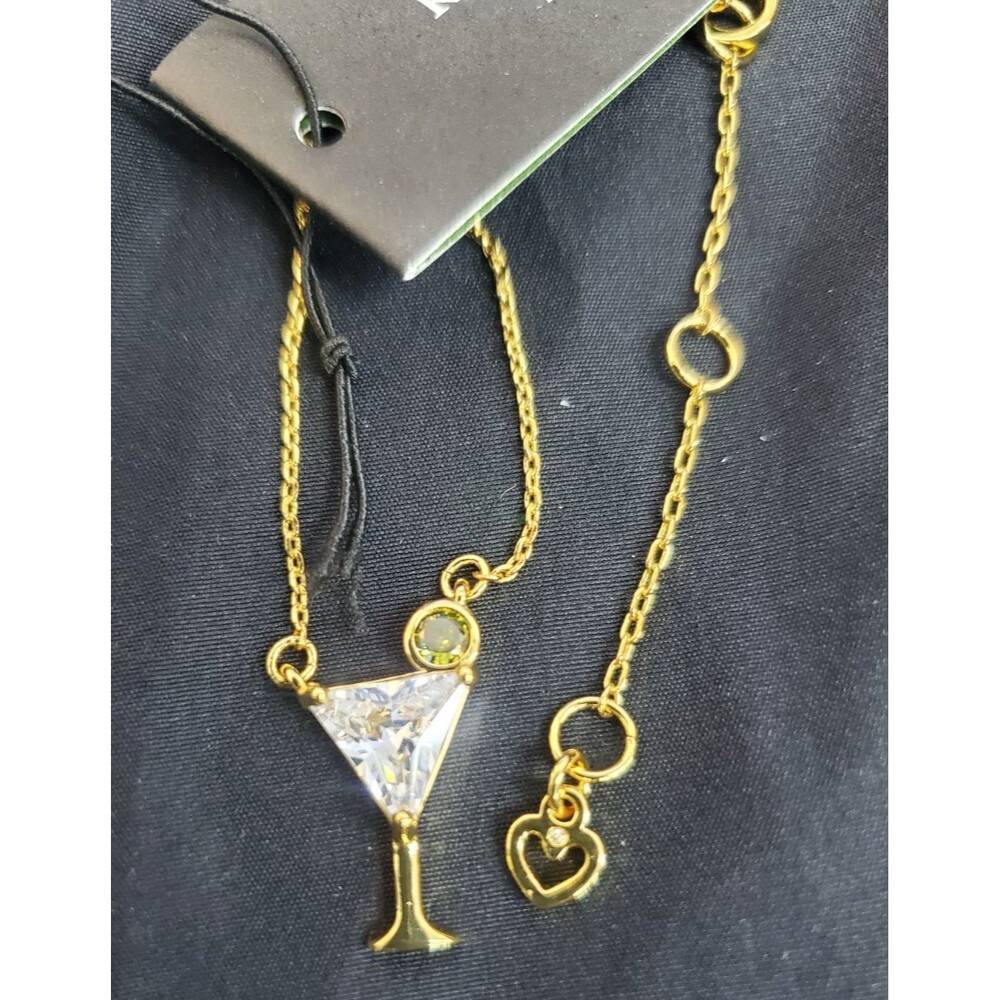 Kate Spade Shaken or Sturred Martini Necklace NWTs